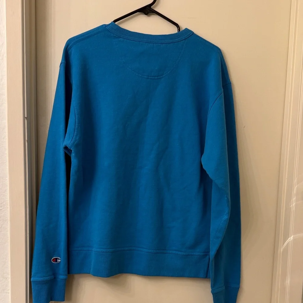 Champion Men's Vibrant Blue Crewneck Sweater - Picture 5 of 5
